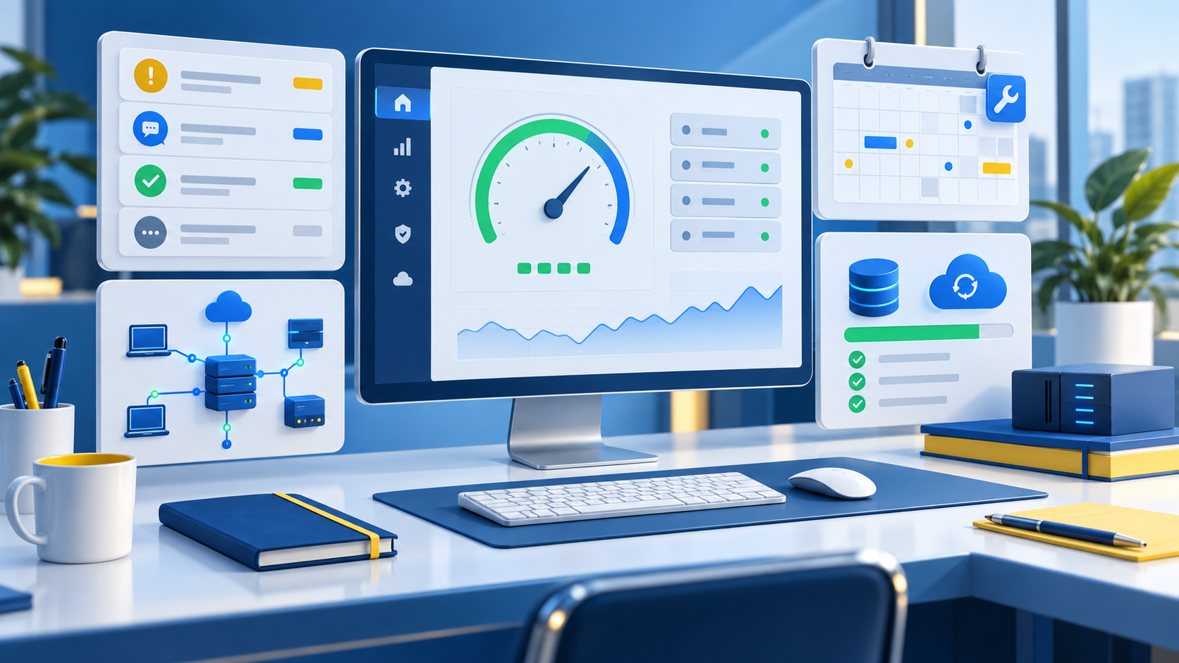 infogérance PME avec supervision support sauvegardes et maintenance sans personne